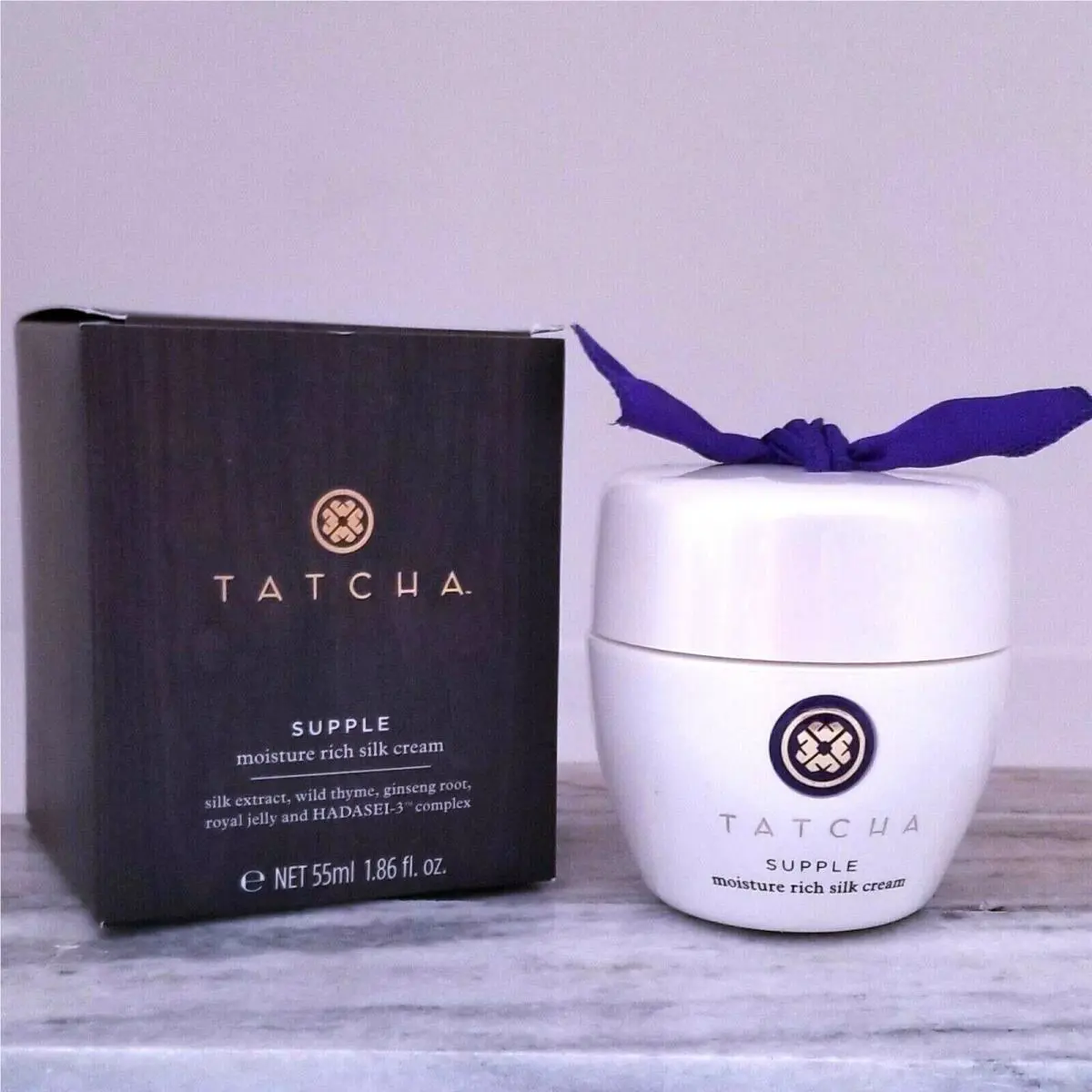 Tatcha Supple Moisture Rich Silk Cream 1.7 oz Full Size NO Spatula