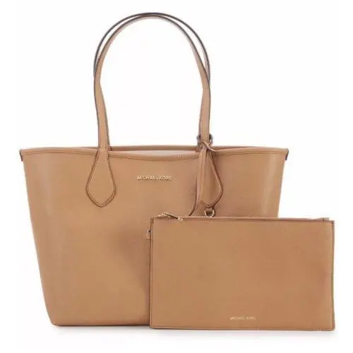 Michael Kors Tote Bag with Zip Clutch Saige Reversible Medium Shoulder Bag