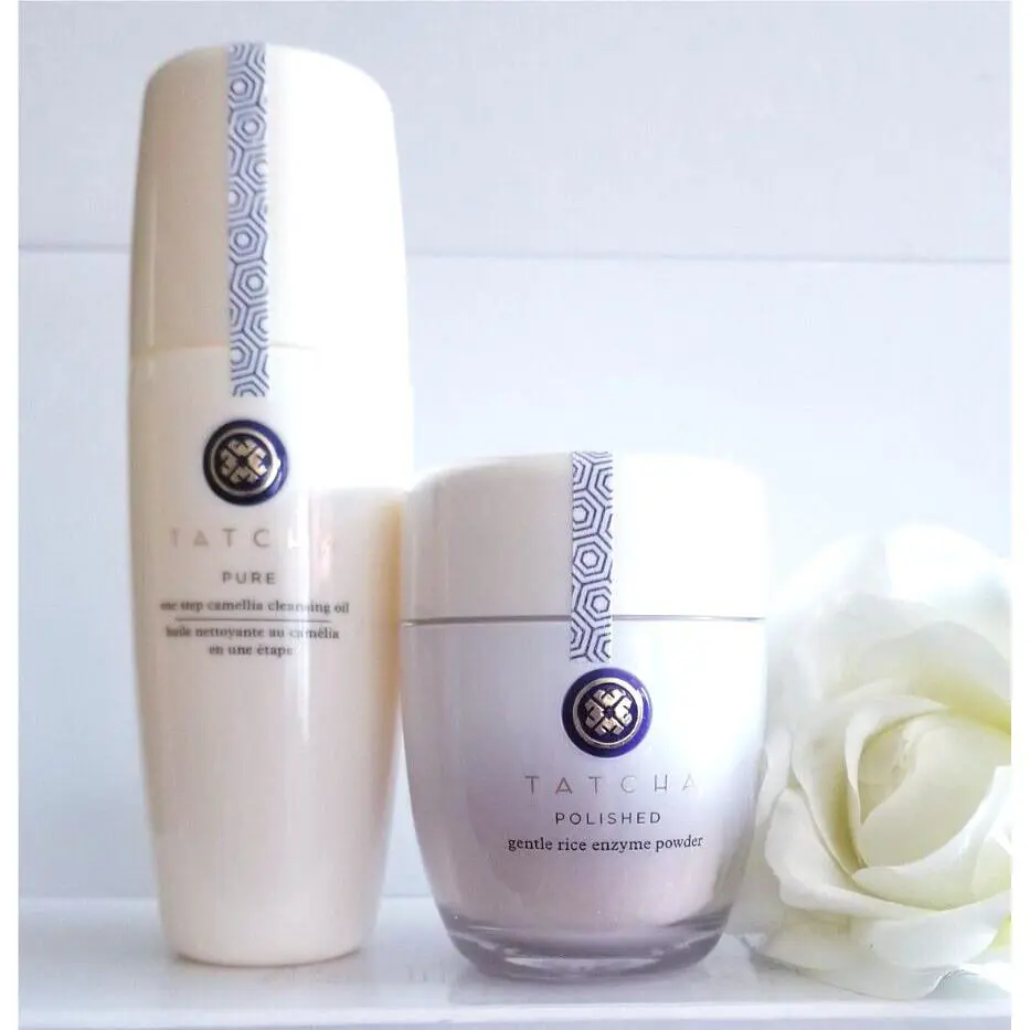 Tatcha Polished Rice Enzyme Powder 2.01 oz Pure Cleanser Oil 5.01 Amazing