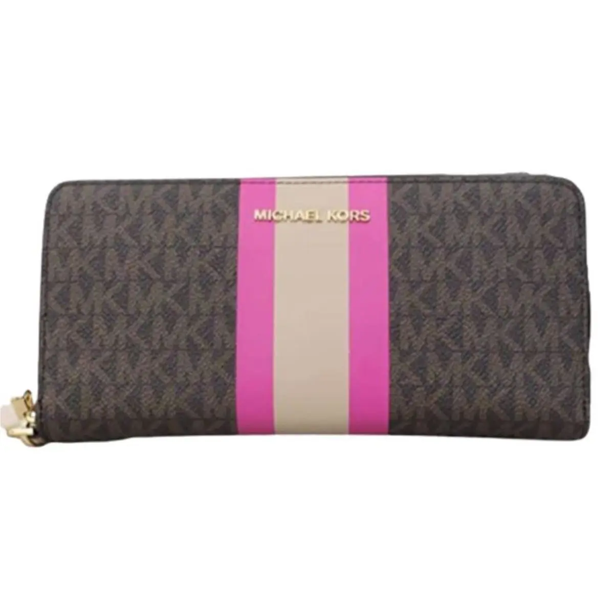 Michael Kors Jet Set Travel Continental Wristlet - Wild Berry Multi - Multicolor, EBAY_: Gray