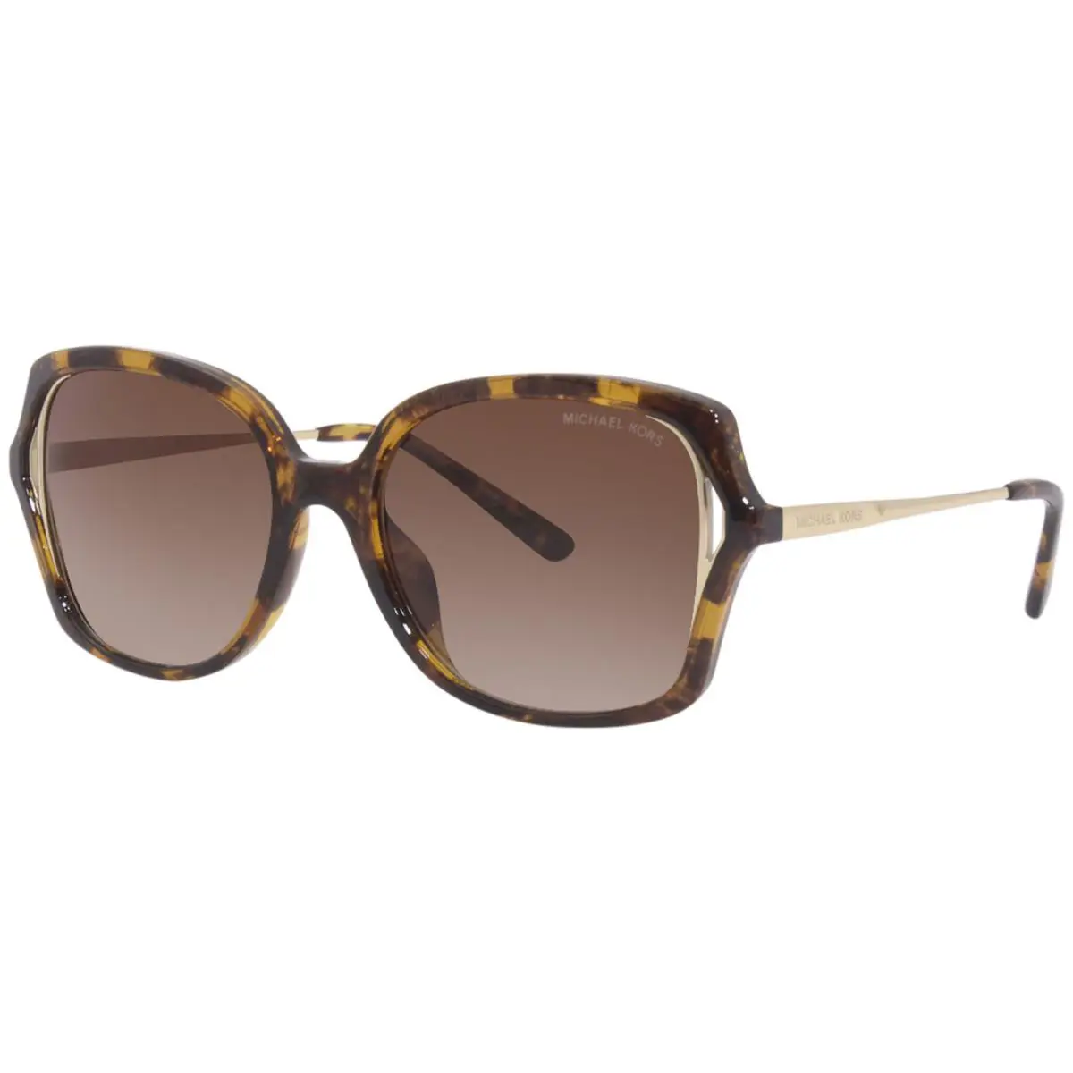Michael Kors Interlaken MK2153U 300613 Sunglasses Dark Tortoise/brown Gradient - Frame: Tortoise, Lens: Brown