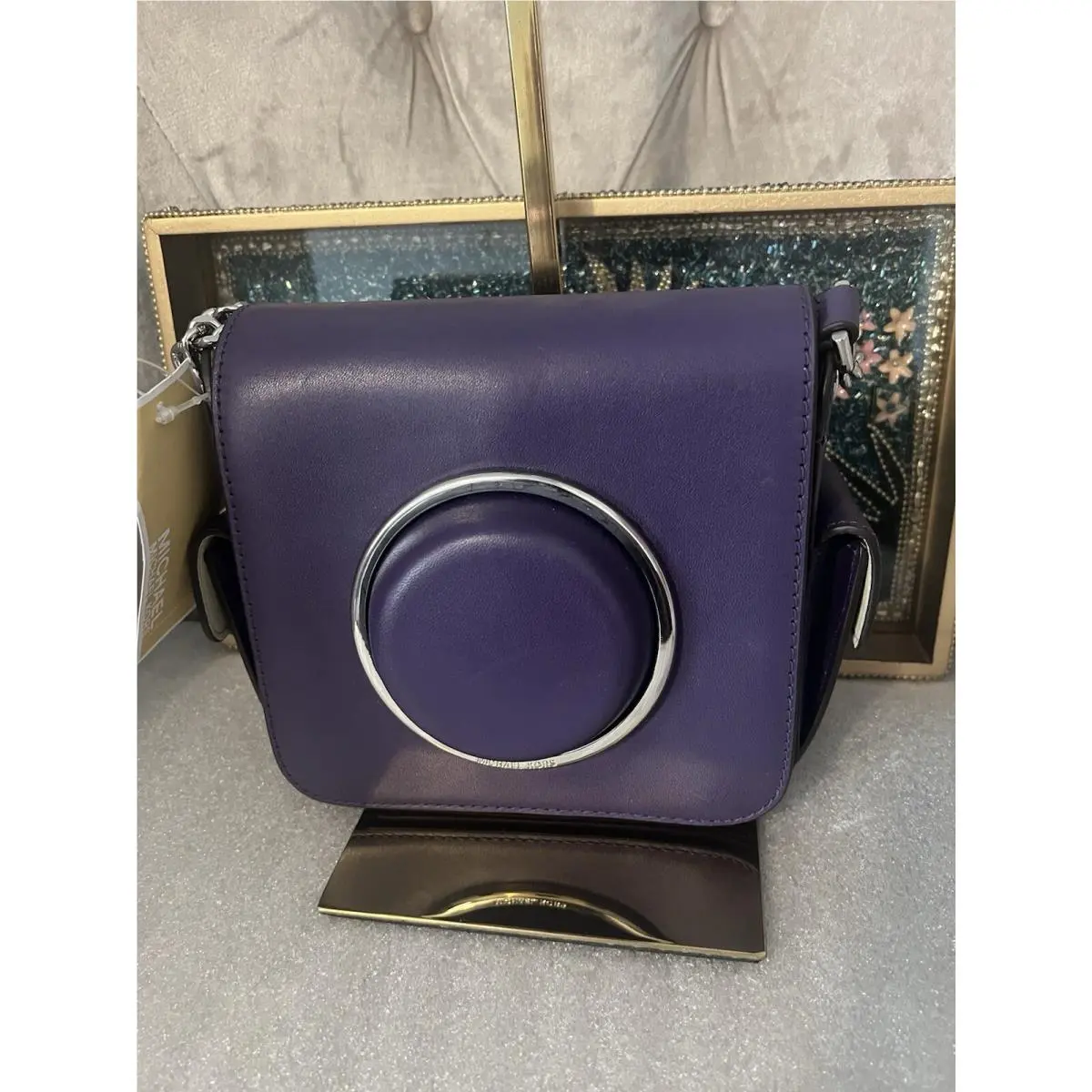 Studio Scout Collection Medium Moulded Camera Bag Purple Violet by Michael Kors