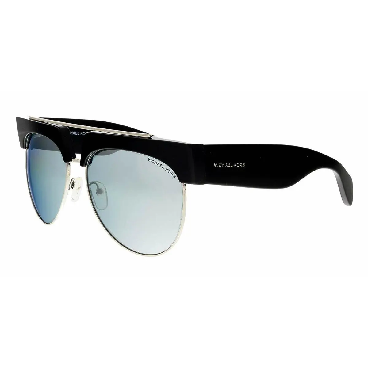 Michael Kors Milan MK2075 30051U Sunglasses Black-silver / Silver Mirror Lens