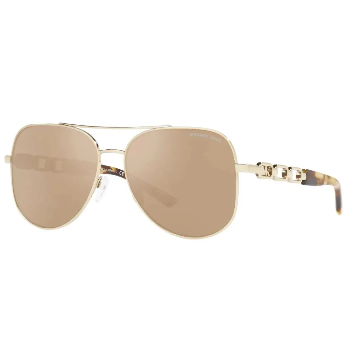 Michael Kors MK1121 11088H 58 Chianti Gold/ Gold Mirror Grad Women`s Sunglasses