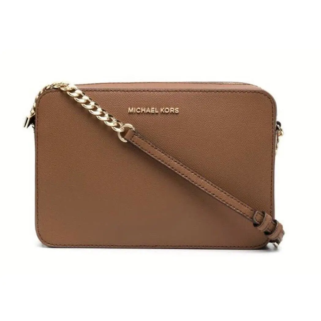 Women`s Michael Kors Jet Set Messenger Crossbody Bag Luggage