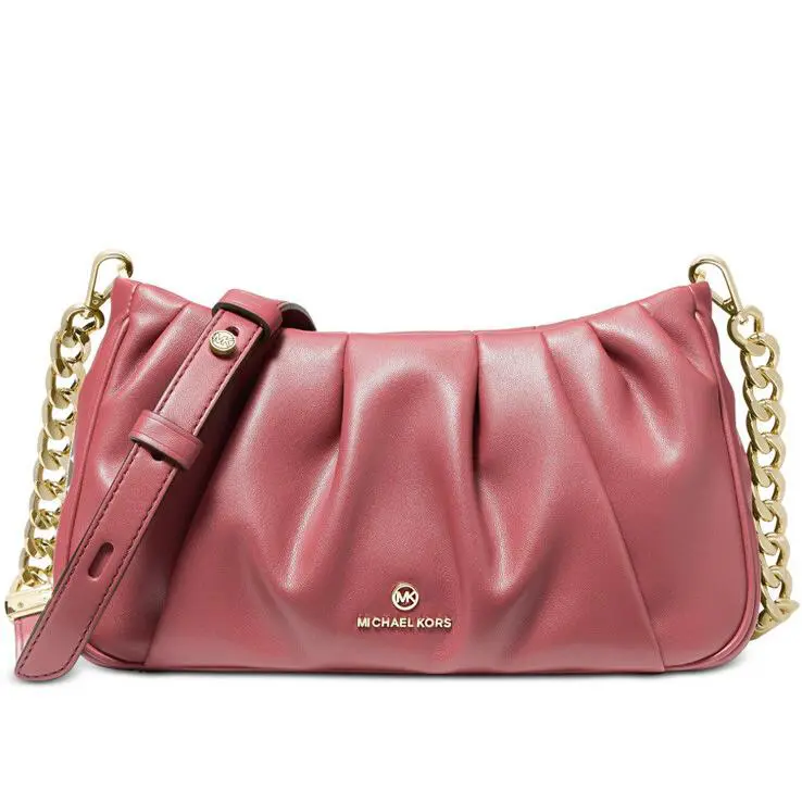 Hannah Small Chain Convertible Clutch Light Berry Sorbet Bag by Michael Kors