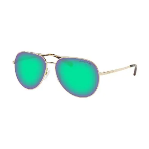 Michael Kors Womens Rodinara Aviator Gold / Green Photochromic Sunglasses