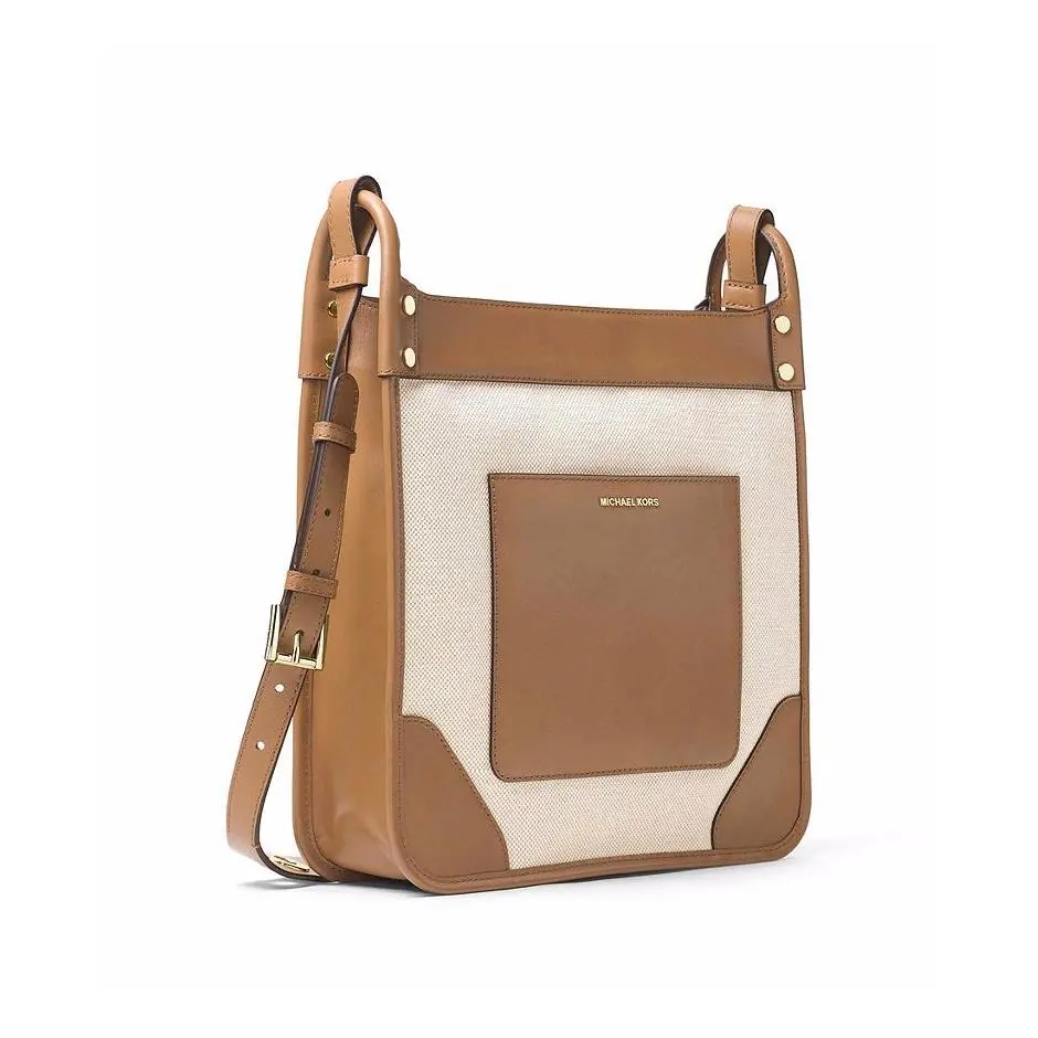 W/receipt Michael Kors Sullivan Large North South Messenger Purse Ivory