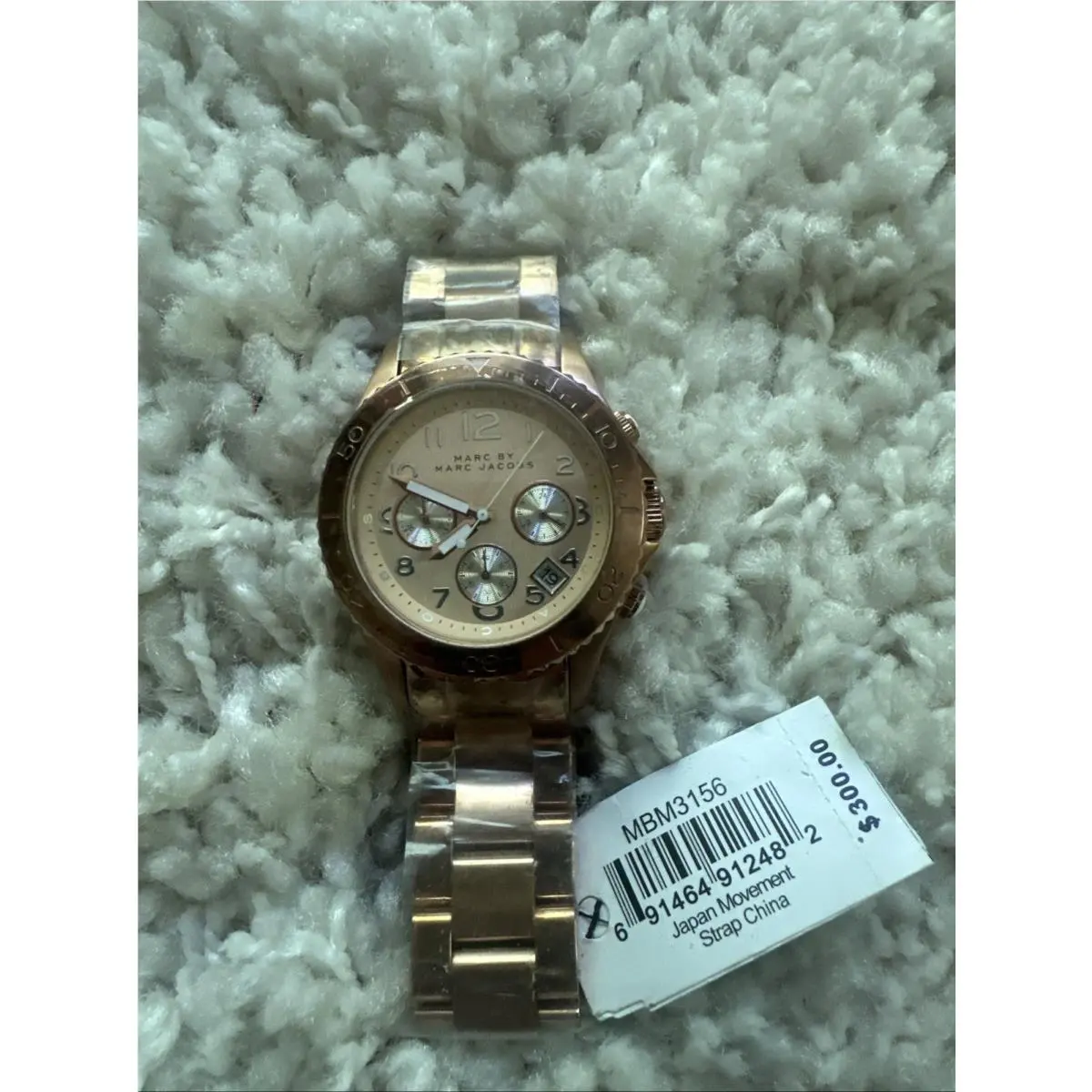 Marc by Marc Jacobs Womens Rock Chronograph Watch Rose Gold MBM3156