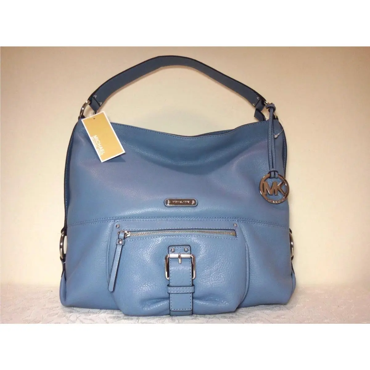 Michael Kors Austin Leather LG Shoulder Bag Surf