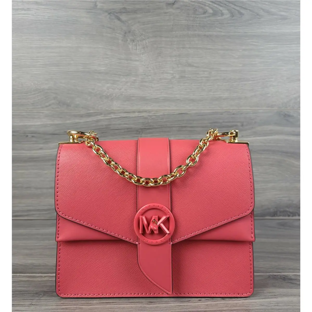 Michael Kors Crossbody Small Leather Greenwich Convertible Handbag Light Pink
