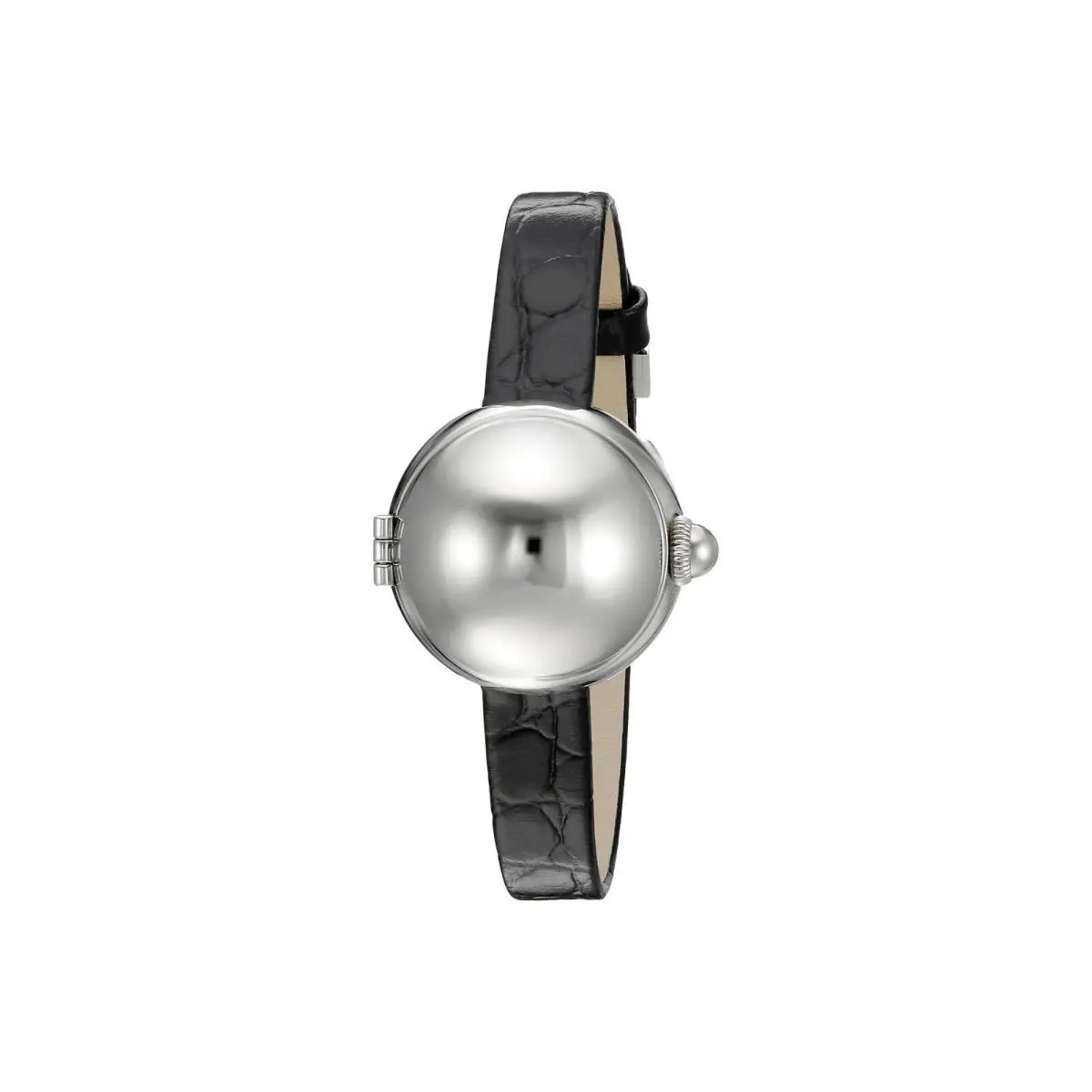 Marc Jacobs Women`s Watch Black Leather Silver Mop Courtney MJ1435