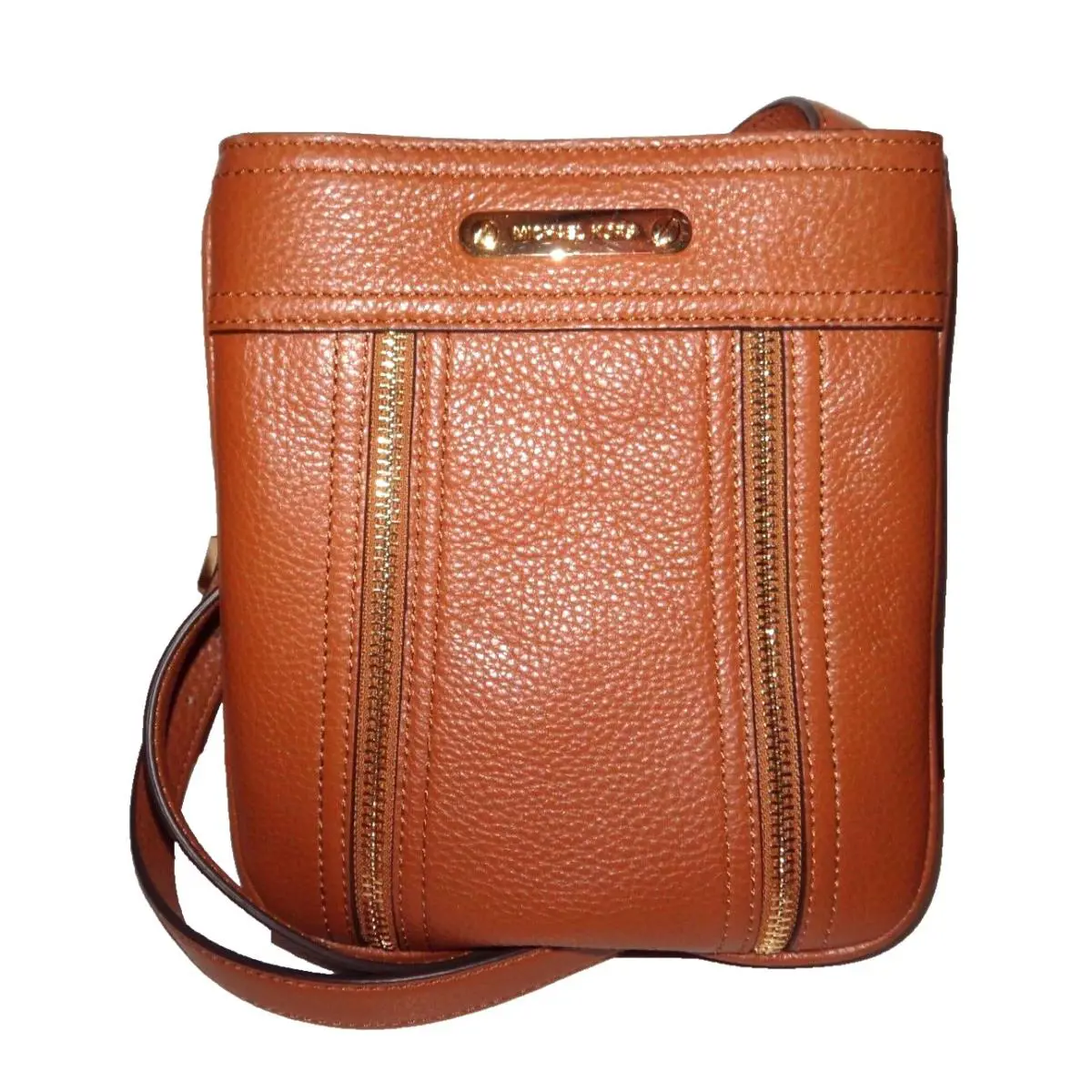 Michael Kors Moxley MK Messenger Cross-body Shoulder Pocket Bag Luggage Leather