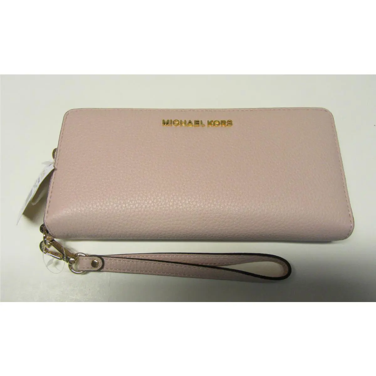 Michael Kors Jet Set Travel Continental Pebbled Leather Wallet Blossom