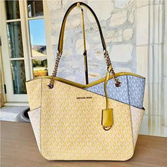 Jet Set Travel Large Xchain Shoulder Bag Tote Daffodil Multi by Michael Kors
