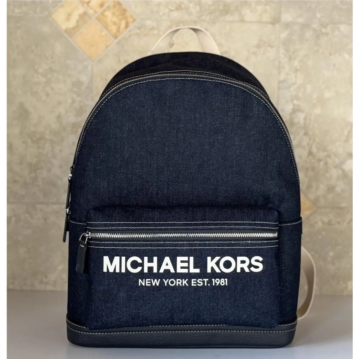 Michael Kors Cooper Large Backpack Dark Denim