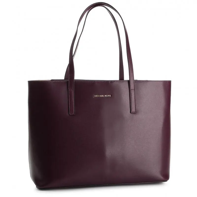 Michael Kors 30F6GE4T3L Emry Large Tote Leather Plum MSRP:$348