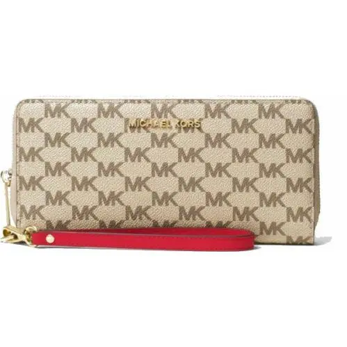 Jet Set Travel Continental Wristlet Nat/cherry 32H6TTVE7V by Michael Kors