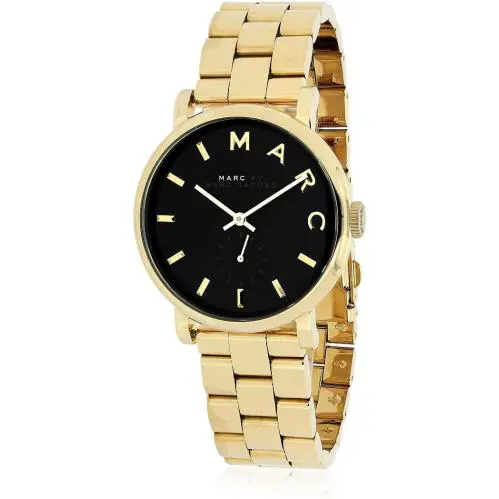 MBM3355 36mm Gold Steel Bracelet Case Mineral Women`s Watch by Marc Jacobs