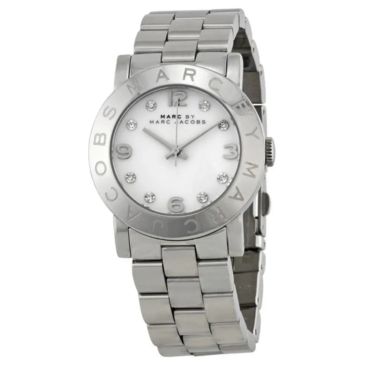 Marc By Marc Jacobs MBM3054 Women’s Amy White Dial Stainless Steel Case Watch