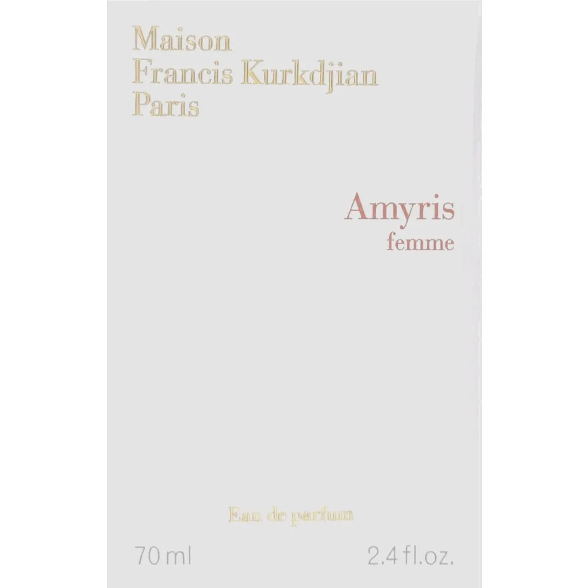Maison Francis Kurkdjian Amyris Femme Eau DE Parfum Spray 2.4 Oz / 70 ml