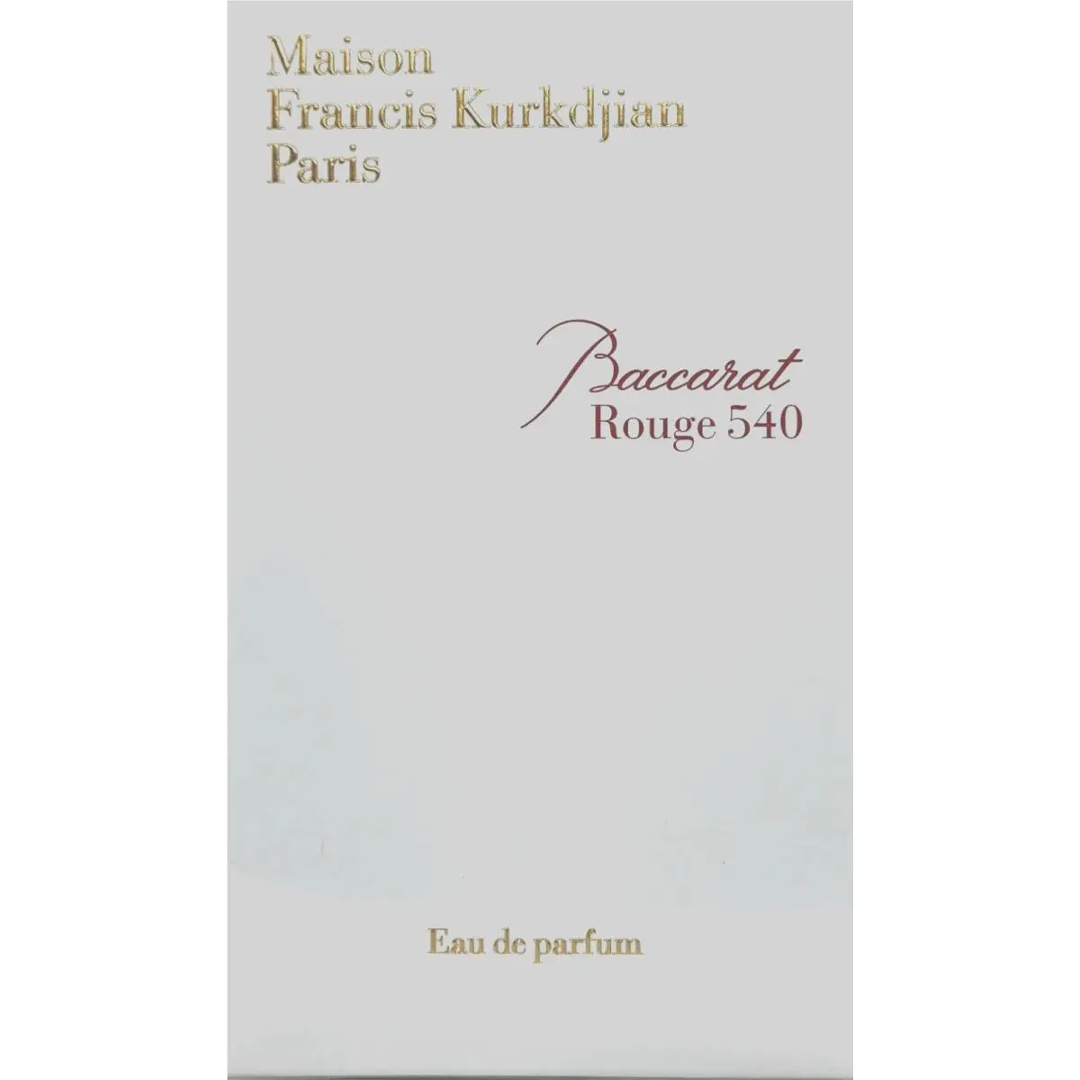 Maison Francis Kurkdjian Baccarat Rouge 540 Eau DE Parfum Spray 2.4 Oz / 70 ml
