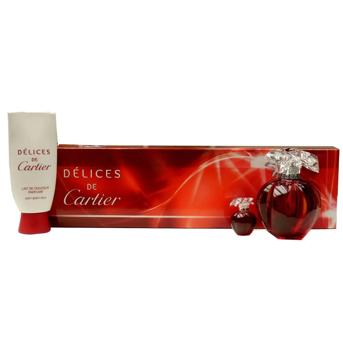 Cartier Delices DE Cartier 3PC Gift Set Eau DE Toilette Spray 100ML NIB-FD419519