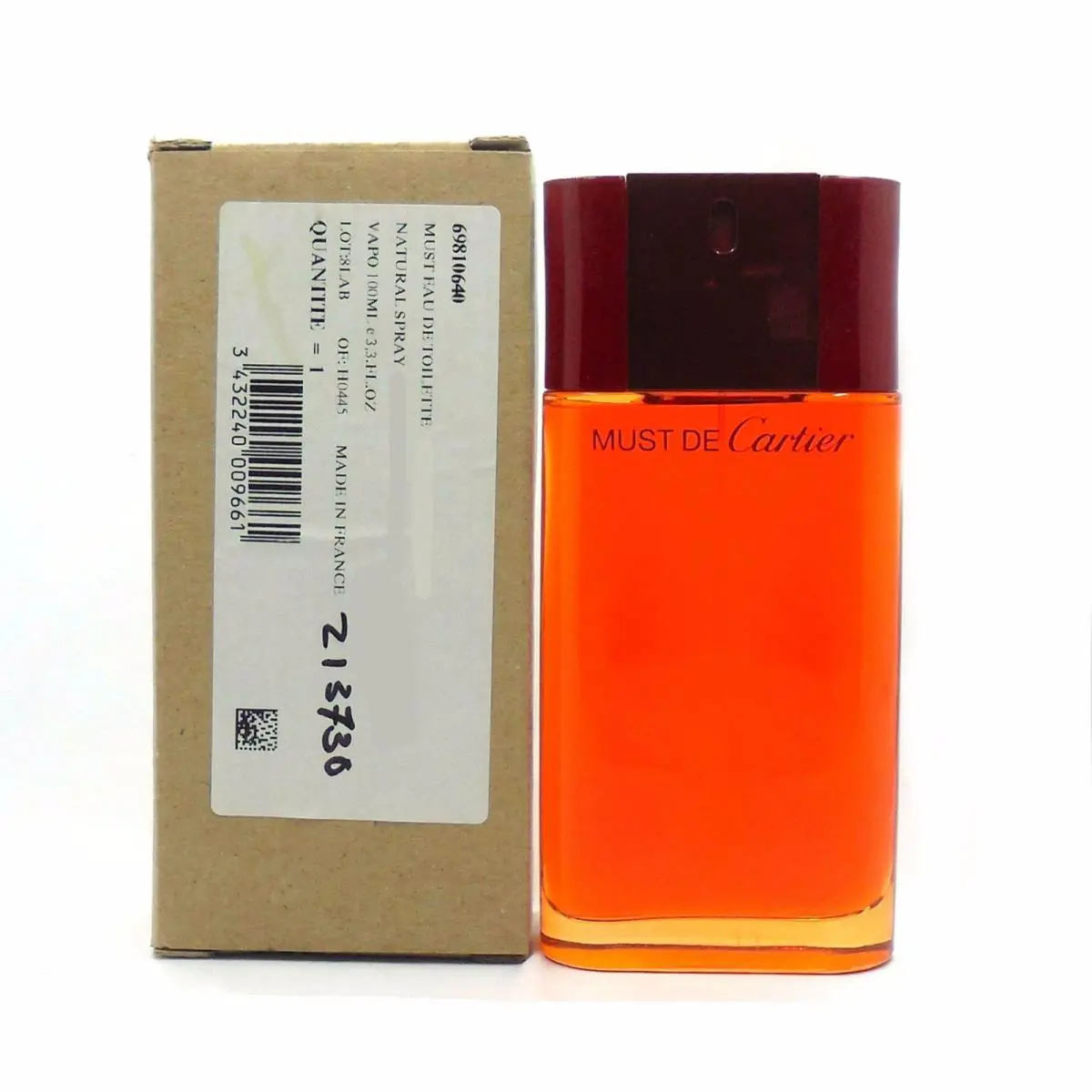 Must DE Cartier BY Cartier Eau DE Toilette Spray 100 ML/3.3 Fl.oz. O/p T