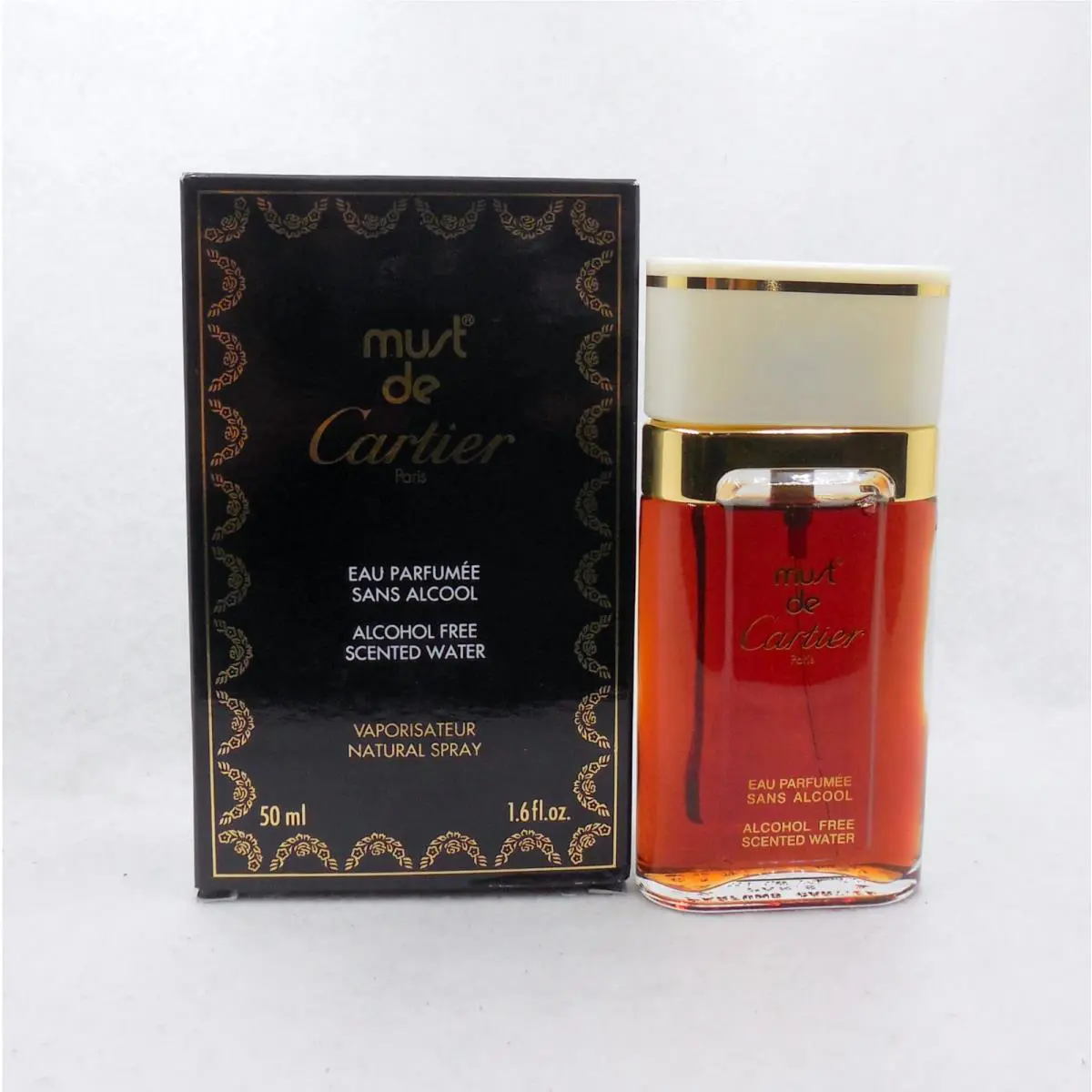 Must DE Cartier Eau Parfumee Scented Water Spray 50 ML/1.6 Fl.oz.vintage D