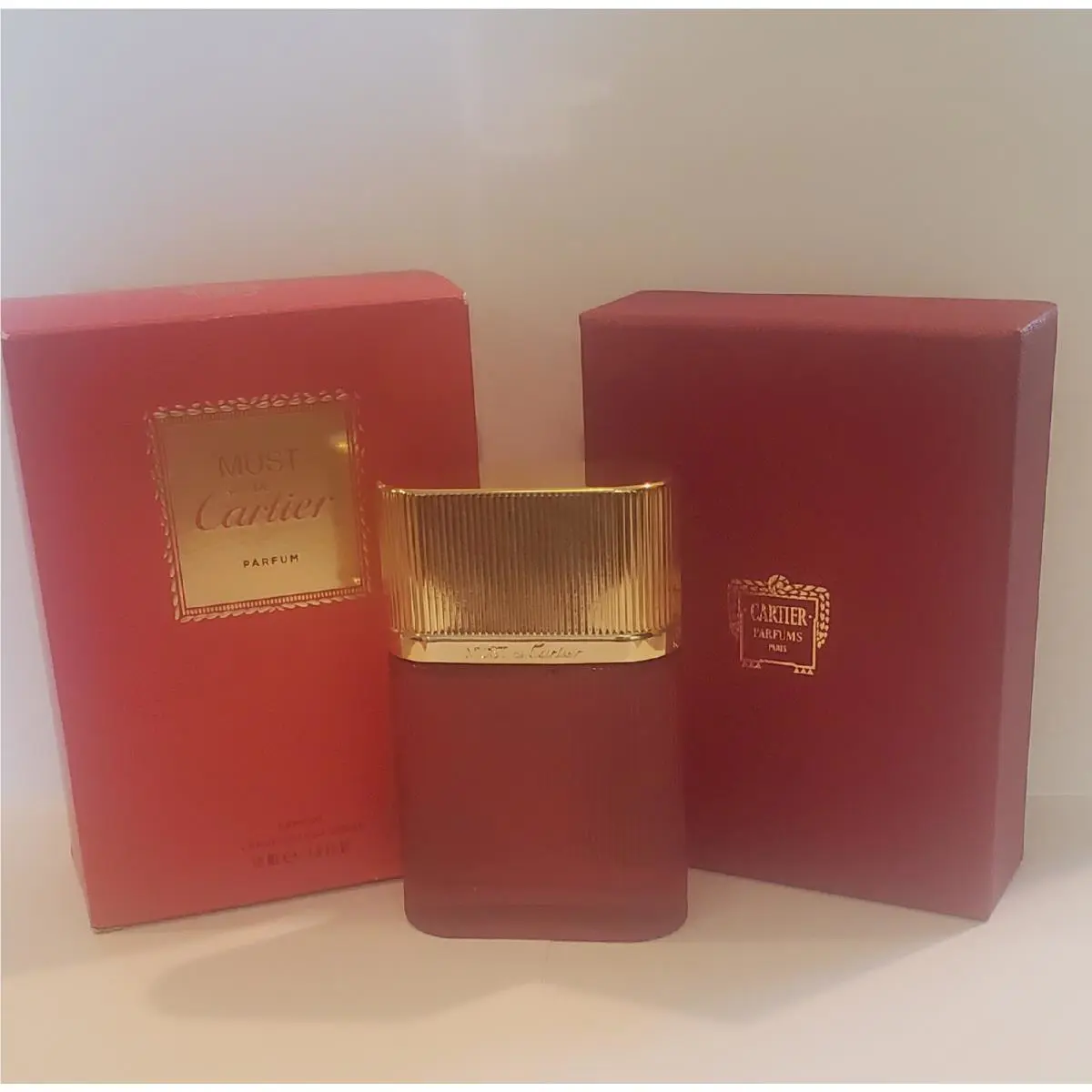 Must De Cartier by Cartier 1.6 oz Parfum Spray Open Slightly Imperfect Box
