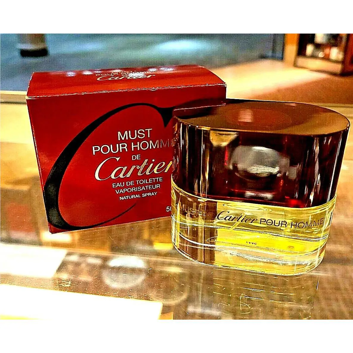 Must Pour Homme De Cartier 1.6 Edt Eau De Toilette Spray In Retail Box