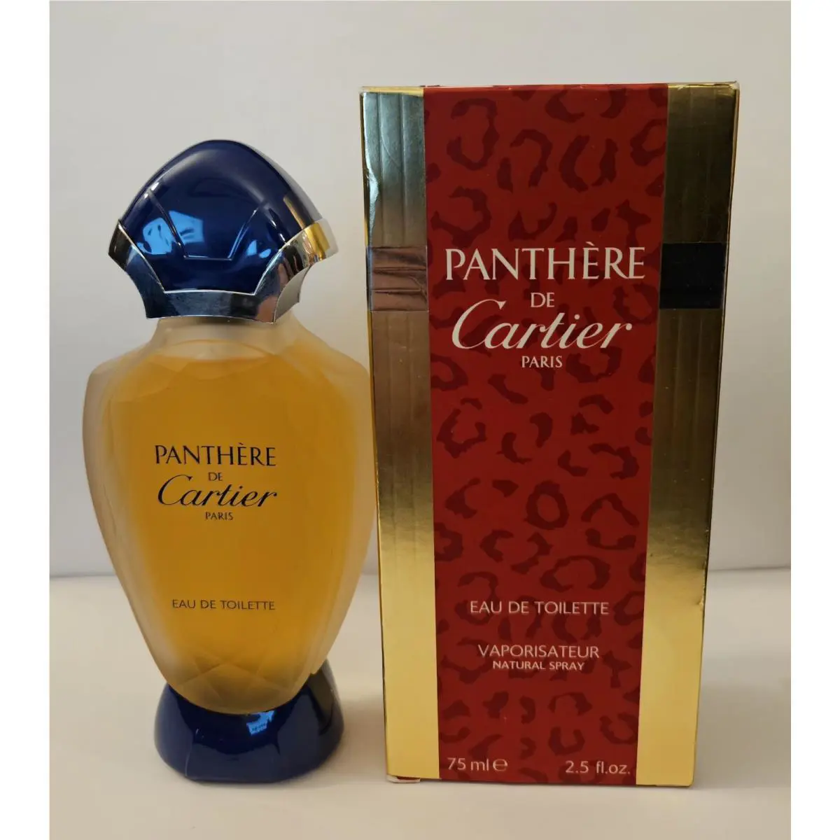 Panthere de Cartier Eau De Toilette Edt Spray 75 ml / 2.5 oz Rare Boxed Vintage