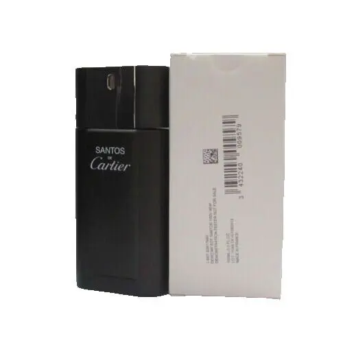 Santos De Cartier Men 3.3 Oz Eau De Toilette Spray White Tst Box
