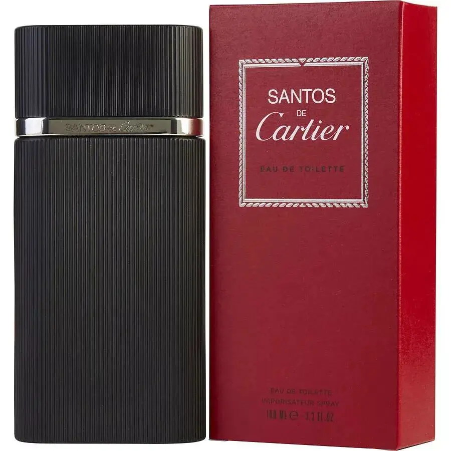 Santos de Cartier by Cartier 3.3oz Edt Spray For Men Box Very Rare