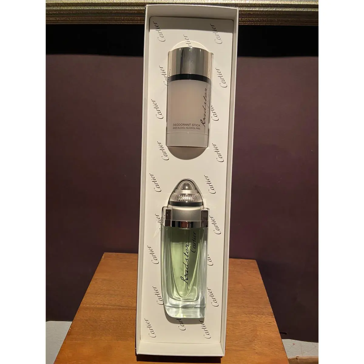 Cartier Roadster Gift Set 3.3 oz Eau de Toilette Spray 2.5 oz Deodorant Rare