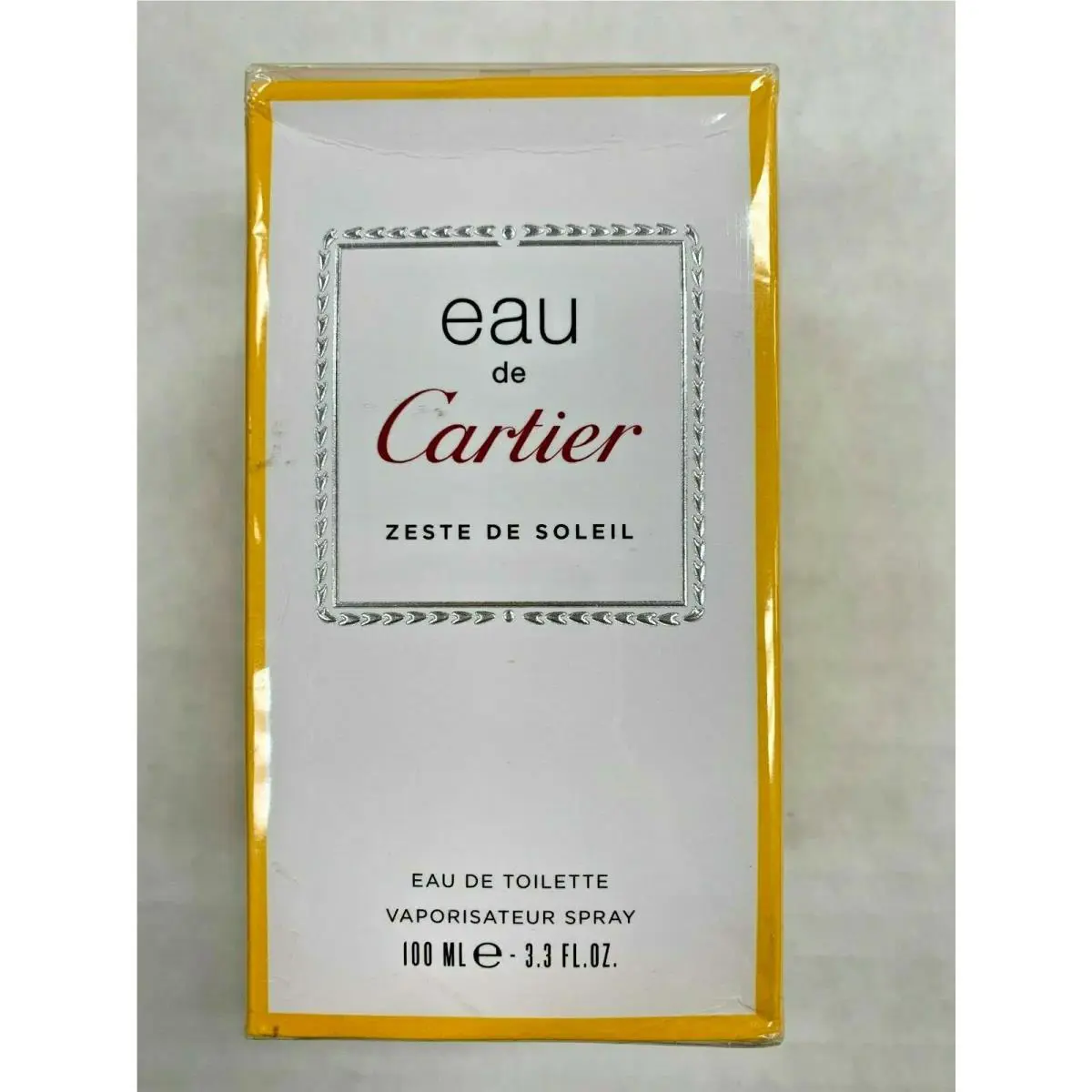 Eau de Cartier Zeste De Soleil by Cartier 3.3 oz Eau de Toilette Spray Men Rare