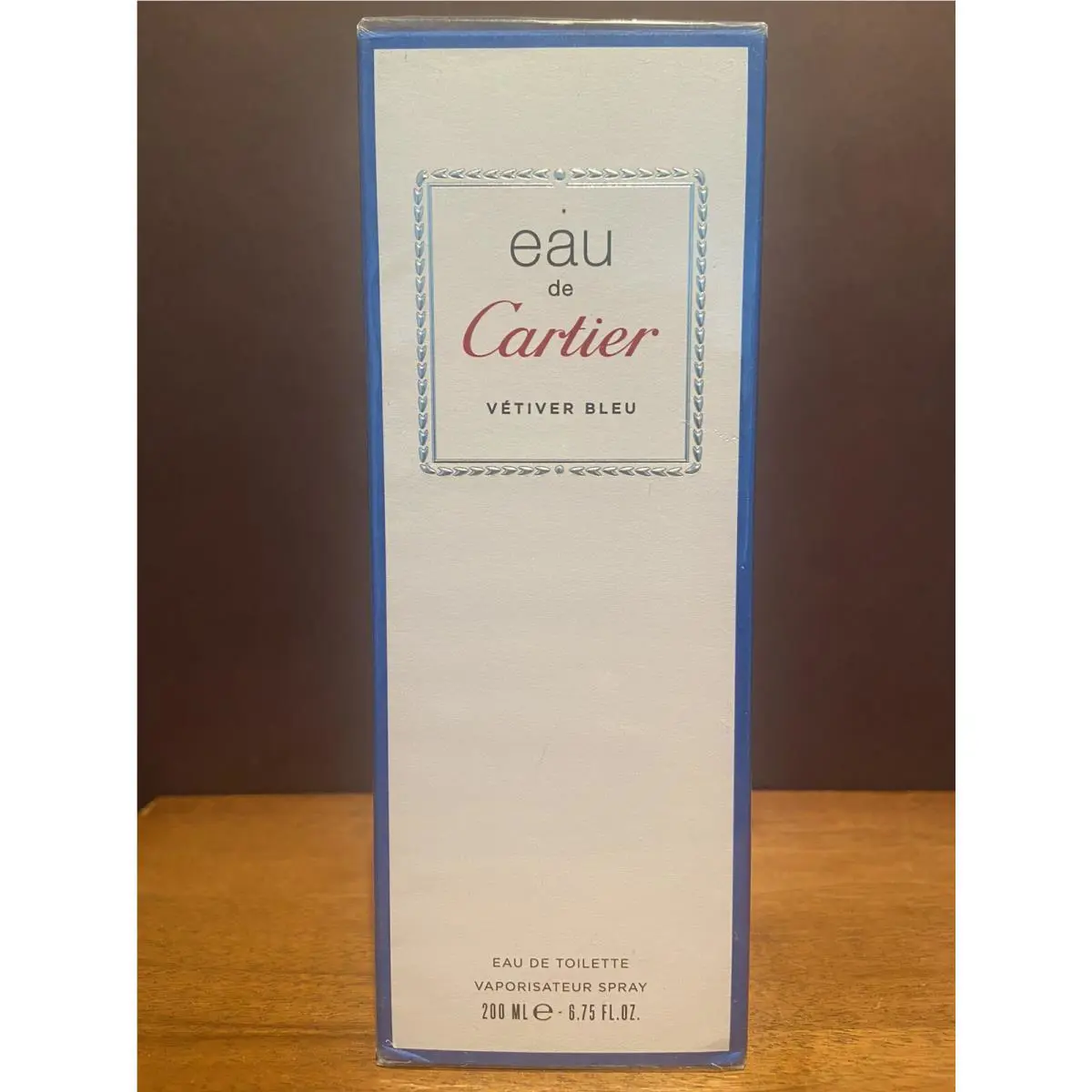 Eau de Cartier Vetiver Bleu 6.75 OZ / 200 ml Eau de Toilette Spray Rare