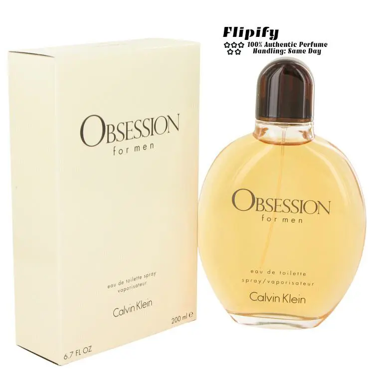 Calvin Klein Obsession Cologne 6.7 oz / 1 oz / 5.4 oz / 5 oz / 2.5 oz Edt Spray For Men
