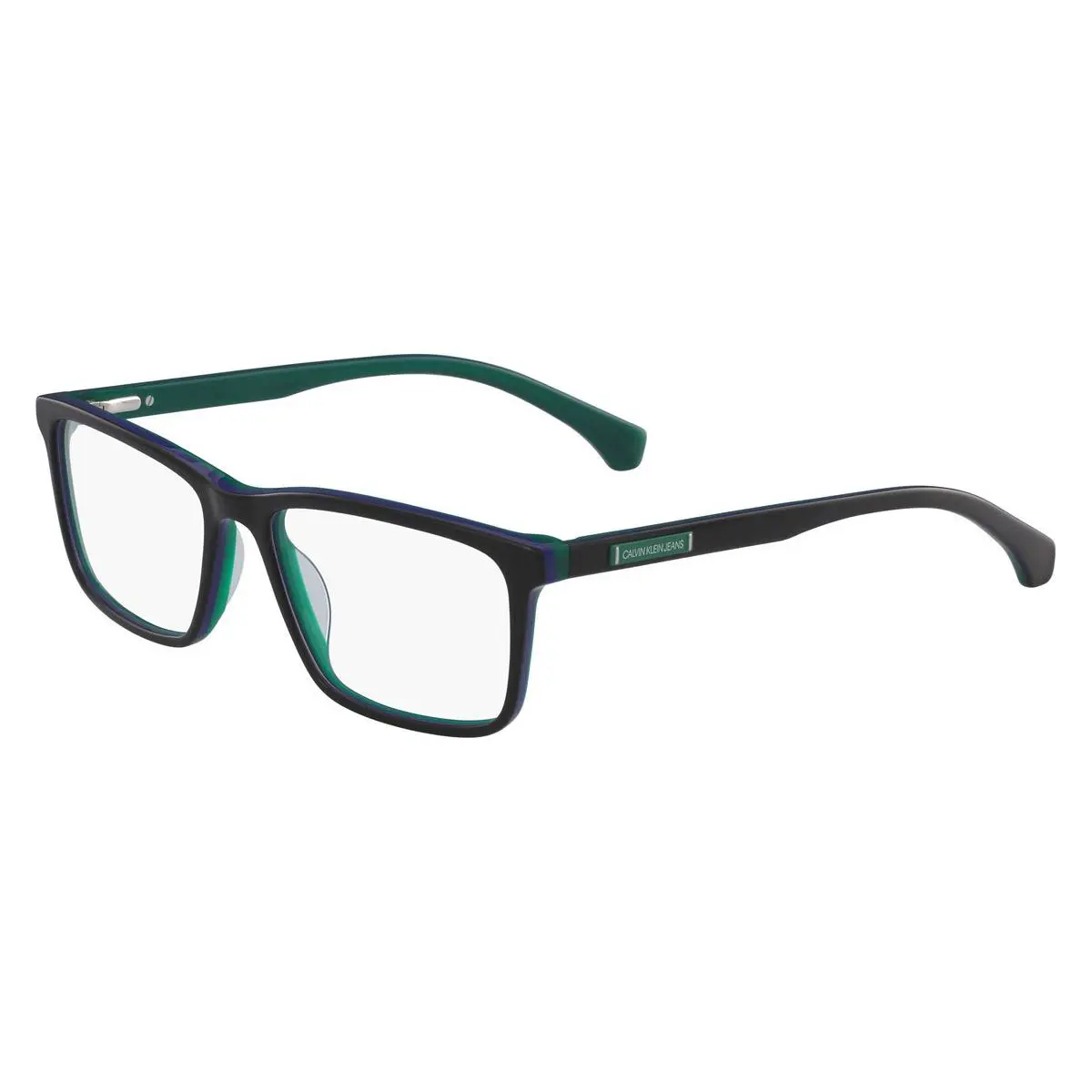Calvin Klein CKJ301 Eyeglasses Men Black Rectangle 56mm - Frame: Black, Lens: Demo