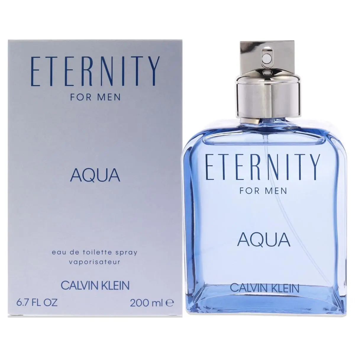 Eternity Aqua by Calvin Klein For Men Eau de Toilette Spray 6.7 oz