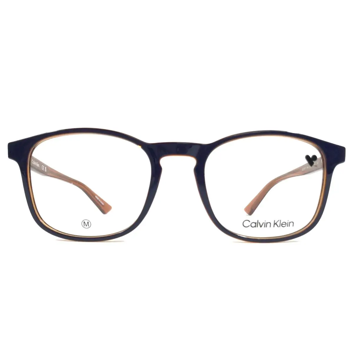 Eyeglasses Frames CK23517 414 Navy Blue Clear Brown 52-20-145 by Calvin Klein