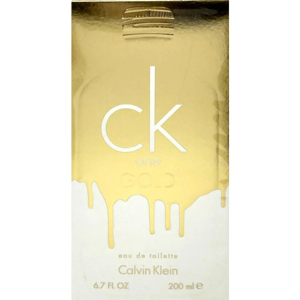 Calvin Klein CK One Gold Eau DE Toilette Spray Unisex 6.7 Oz / 200 ml Jumbo Size