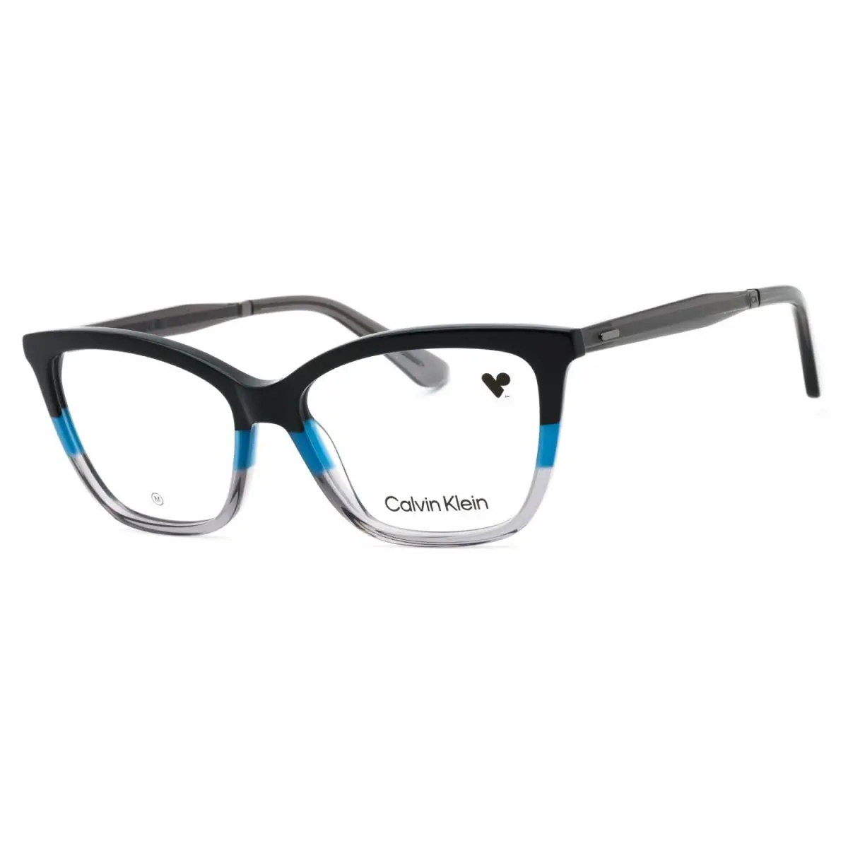 Calvin Klein CK23545 007 Eyeglasses Black Blue Gray Frame 53mm