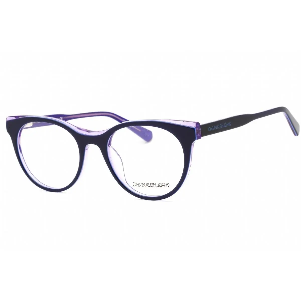 Calvin Klein Jeans CKJ19511 408 Eyeglasses Blue Crystal Purple Frame 51mm - Frame: Blue Crystal Purple