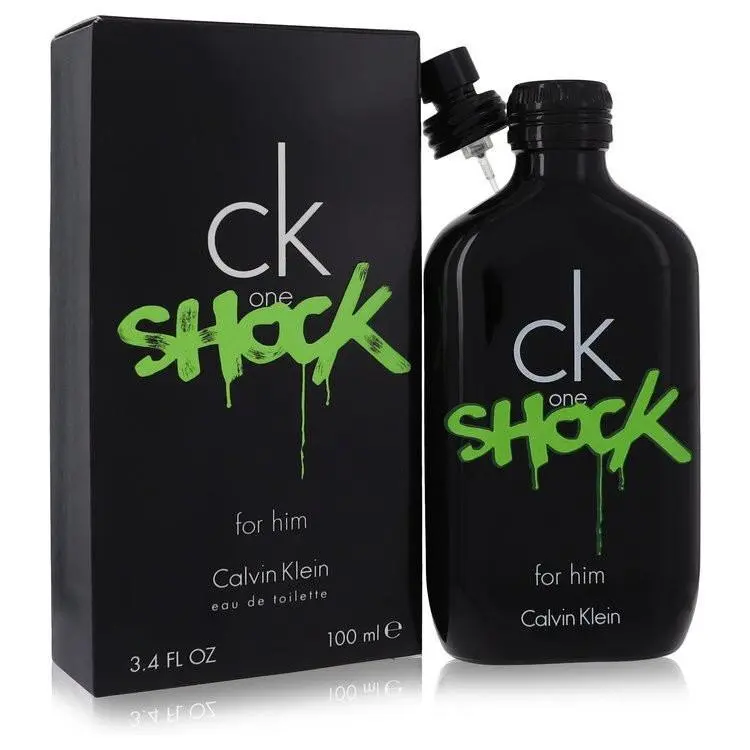 CK One Shock by Calvin Klein Eau De Toilette Spray 3.4 oz Men