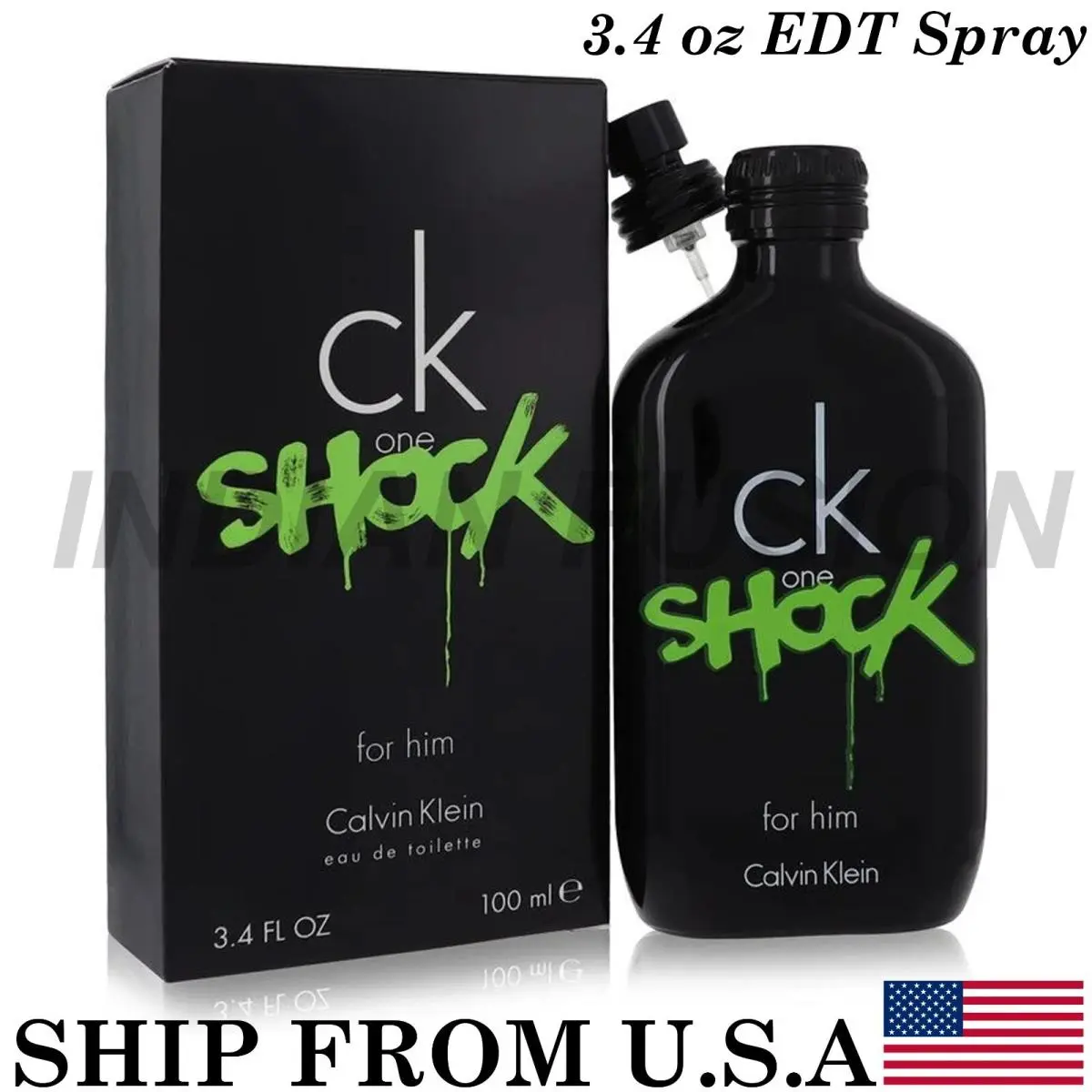 Ck One Shock Cologne By  3.4 oz/100ml Eau De Toilette Spray For Men by Calvin Klein