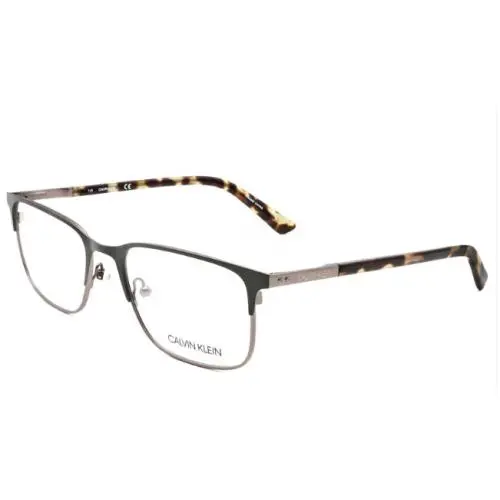 CK19312 307 Matte Forrest Green Men`s Eyeglasses 55-19-145mm by Calvin Klein