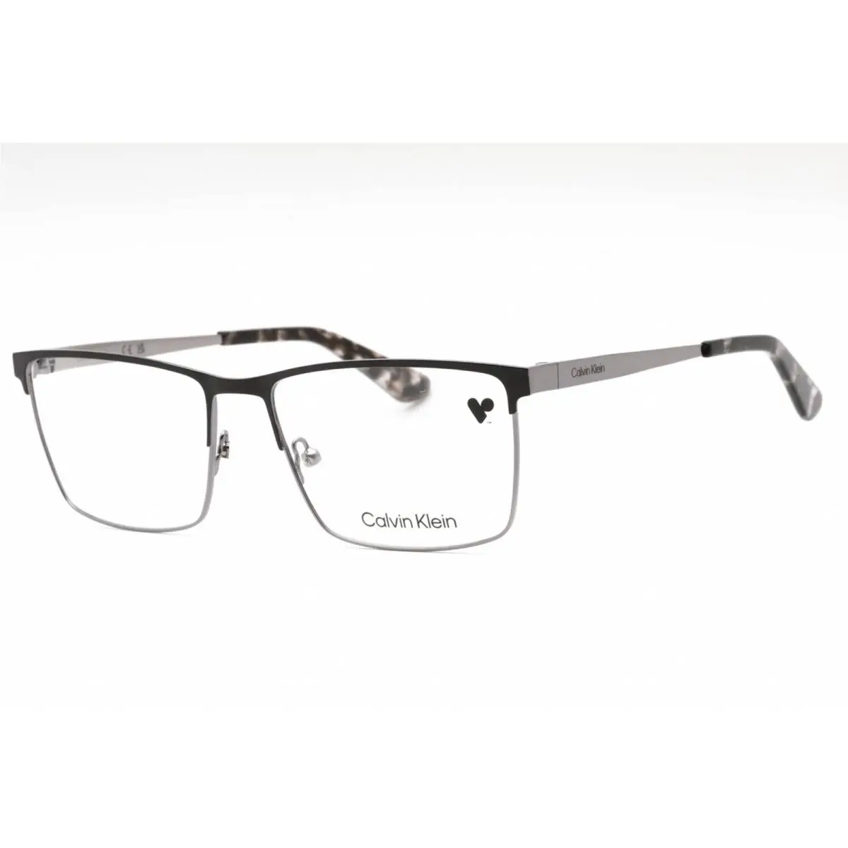 Calvin Klein Men`s Eyeglasses Black Gunmetal Metal Full Rim Frame CK22102 001
