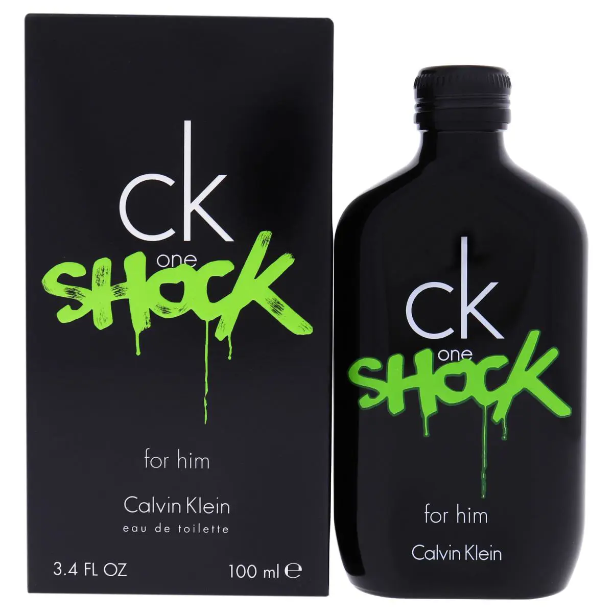 2 Pack CK One Shock For Him by Calvin Klein For Men - 3.4 oz Edt Spray