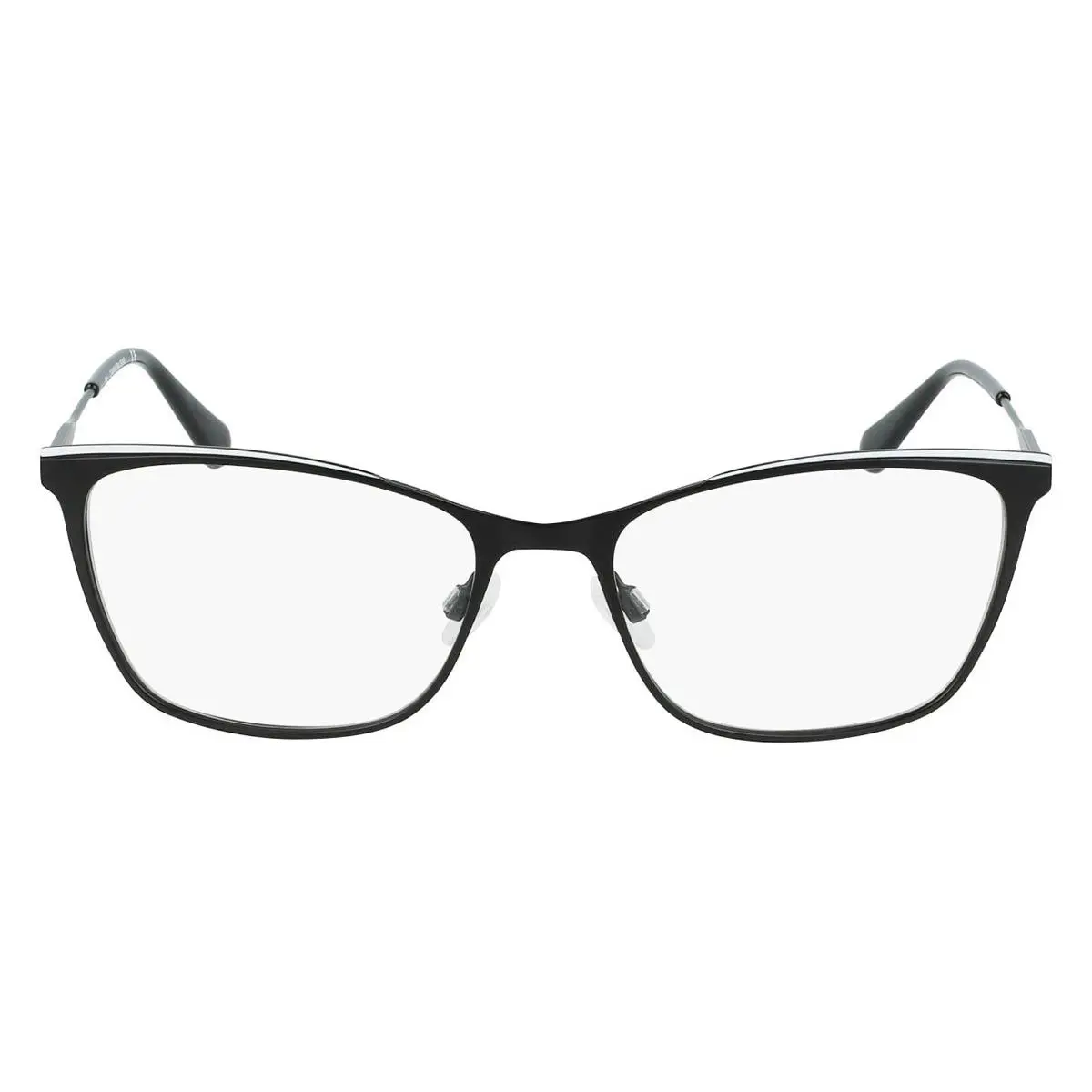 Calvin Klein CKJ21207 Eyeglasses Women Black/white Square 53 - Frame: Black/White, Lens: Demo